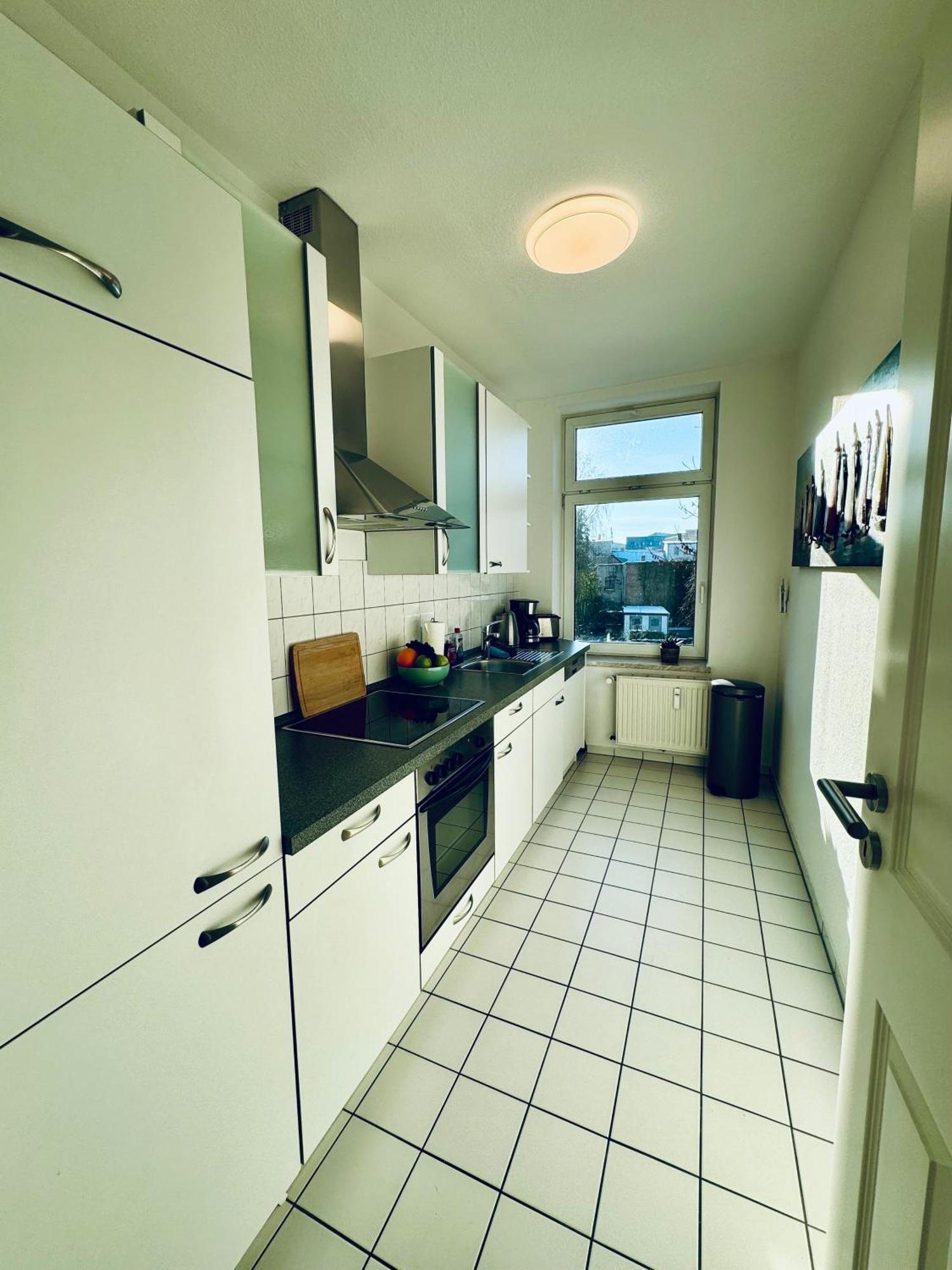 Schicke Wohnung Im Gruenen Hinterhof シュヴェリーン エクステリア 写真